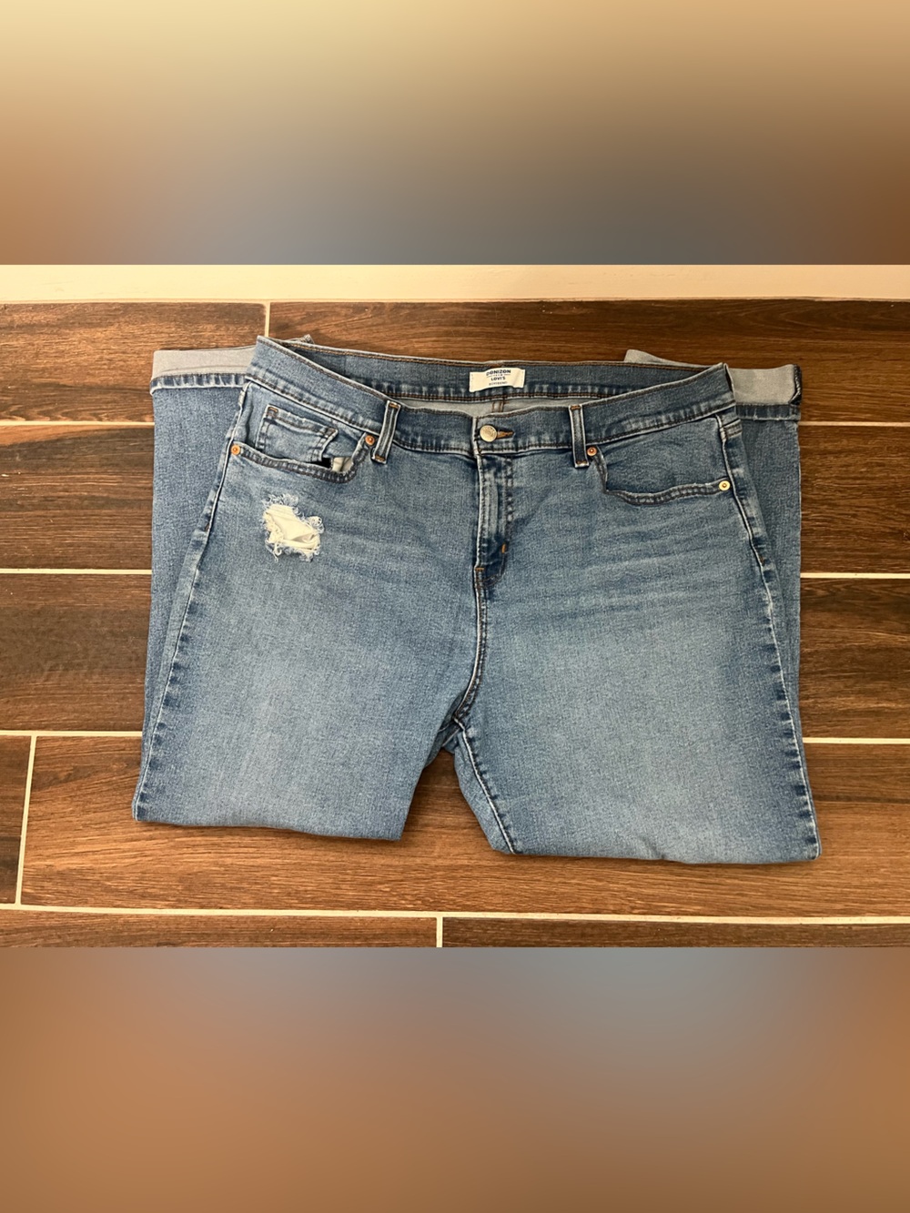 Denizen from Levi's Light Blue Distressed Ankle Jeans - Picture 3 of 6